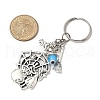 Alloy Lampwork Pendant Keychains KEYC-JKC01276-3