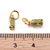 Brass Micro Pave Cubic Zirconia Charms ZIRC-F111-03G-09-3