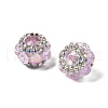 Resin Rhinestone Rondelle Beads OACR-S048-02I-1