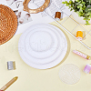 DICOSMETIC 40Pcs 4 Style Plastic Mesh Canvas Sheets DIY-DC0002-54-4