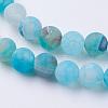 Natural Weathered Agate Beads Strands X-G-G589-8mm-14-3