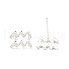 S925 Sterling Silver Stud Earrings EJEW-K303-01S-11-3