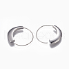 304 Stainless Steel Hoop Earrings EJEW-O089-26P-2