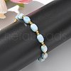 304 Stainless Steel Beads Stretch Breacelets for Women BJEW-M054-01G-02-5