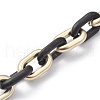 Handmade Spray Painted CCB Cable Chains AJEW-JB00718-02-2