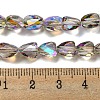 Transparent Electroplate Glass Beads Strands GLAA-G116-03A-HR02-4