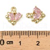 Brass Micro Pave Cubic Zirconia Pendants KK-C107-14A-G-3