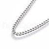 Non-Tarnish Adjustable 201 Stainless Steel Slider Necklaces NJEW-L156-001P-2