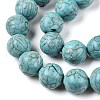 Synthetic Turquoise Beads Strands UNKW-T001-01B-3