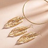 Leaf Alloy Pendant Chokers & Dangle Earrings Sets FS-WGB49A6-01-4