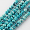 Natural Ocean White Jade Bead Strands G-G916-6mm-04-1