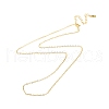 925 Sterling Silver Chain Necklace NJEW-A011-02G-1