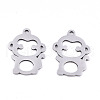 Non-Tarnish 201 Stainless Steel Pendants STAS-S081-045-1