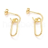 925 Sterling Silver Dangle Stud Earrings EJEW-H110-10G-1