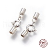 925 Sterling Silver Spring Ring Clasps STER-G019-E-08S-2