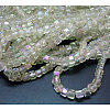 Electroplate Glass Beads Strands EGLA-D018-4x4mm-26-1