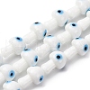 Handmade Evil Eye Lampwork Beads Strands LAMP-S069-01A-1