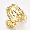 Brass Cuff Rings RJEW-S044-055-4