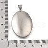 316 Stainless Steel Locket Pendants STAS-C123-01A-P-3