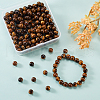 200Pcs Grade AB Natural Tiger Eye Round Beads G-CJ0001-49-6