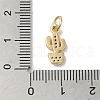Real 18K Gold Plated Brass Pave Cubic Zirconia Pendants KK-M283-05B-G-3