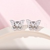 Tarnish Resistant 304 Stainless Steel Stud Earrings with 316 Surgical Stainless Steel Pins PW-WG57925-02-2