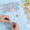 SOFPLATE 500Pcs Rubberized Style Imitated Silicone Acrylic Beads MACR-SP0001-07A-3