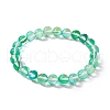 8mm Round Synthetic Moonstone Beaded Stretch Bracelets for Women BJEW-JB10481-3
