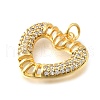 Brass Rhinestones Pendants KK-D362-05G-2