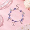 Glass Beaded Bracelets BJEW-JB11610-01-1