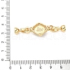Brass Micro Pave Clear Cubic Zirconia Fold Over Clasps KK-U059-41G-01-3