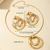 Ring Alloy Pendant Necklaces & Stud Dangle Earrings Sets FS-WG1BB50-01-5