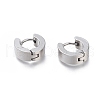 304 Stainless Steel Huggie Hoop Earrings X-EJEW-O087-09D-P-1