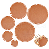   10 Pcs 5 Style Flat Round Felt Fabric DIY-PH0009-24D-1