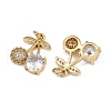 Brass Micro Pave Cubic Zirconia Pendants KK-A257-19A-G-2