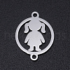Non-Tarnish 201 Stainless Steel Links connectors STAS-N090-T874-1-1