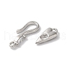 Brass S-Hook Clasps KK-C062-043P-2