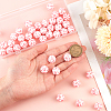 SUNNYCLUE 50Pcs Round with Petal Round Silicone Focal Beads SIL-SC0001-99-3