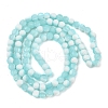 Frosted Crackle Glass Beads Strands X1-GLAA-U001-6mm-M08-3