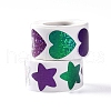 8 Patterns PVC Self Adhesive Glitter Stickers X-DIY-A042-14A-4