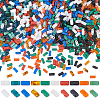 SUNNYCLUE 1000pcs 10 Colors Opaque Acrylic Slide Charms OACR-SC0001-37A-1
