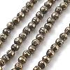 Electroplated Natural Lava Rock Beads Strands G-A251-B01-01J-2