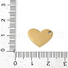 Mother's Day 304 Stainless Steel Charms STAS-I325-136B-G-3