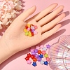 240Pcs 10 Colors Transparent Acrylic Beads MACR-YW0001-89-5
