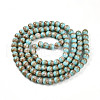 Baking Painted Glass Beads Strands DGLA-N008-8mm-05-3