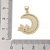 Brass  Micro Pave Clear Cubic Zirconia Pendant KK-I712-48G-04-3
