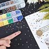 Olycraft 2 Boxes 2 Colors Pointed Back Resin Rhinestone Cabochons MRMJ-OC0003-04-3
