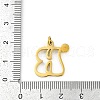 304 Stainless Steel Pendants STAS-R137-01G-B-3