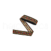 10 Yards Ethnic Style Polyester Jacquard Flower Ribbon OCOR-WH0078-185A-7