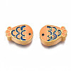 Rack Plating Alloy Enamel Beads ENAM-N056-037C-2